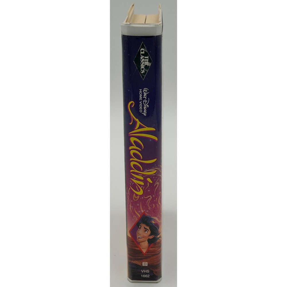Aladdin VHS 1993 Walt Disney Classic Black Diamond Clamshell Case - Picture 3 of 4